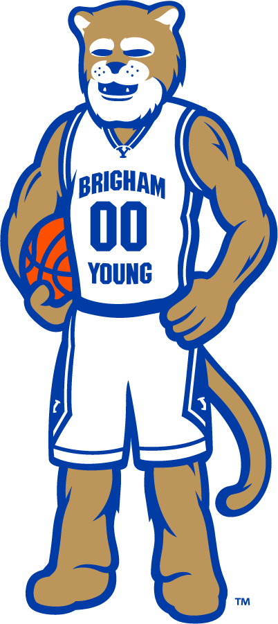 Brigham Young Cougars 2016-Pres Mascot Logo diy iron on heat transfer